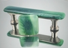 Green Agate Handmade Glass Cabinet Hardware glass knobs, glass pulls, cabinet hardware