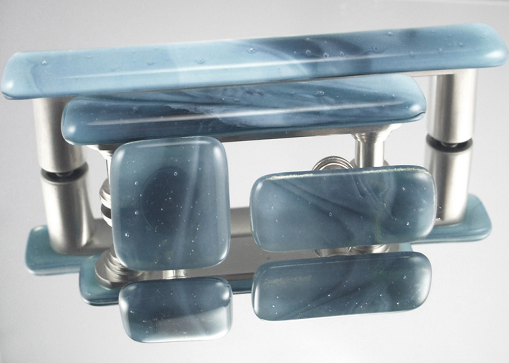 Marine Handmade Glass Knob and Pull Cabinet Hardware