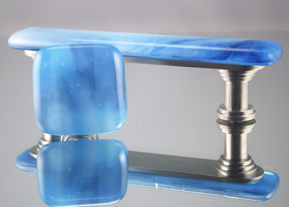 Water Handmade Glass Cabinet Hardware, Glass Dresser Hardware