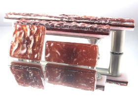 Copper Handmade Glass Knob and Pull Cabinet Hardware glass knobs, glass pulls, cabinet hardware