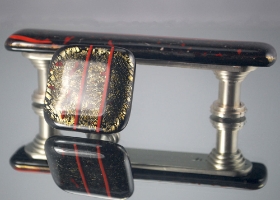 Golden Ruby Handmade Glass Cabinet Hardware glass knobs, glass pulls, cabinet hardware