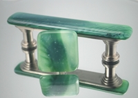 Green Agate Handmade Glass Cabinet Hardware glass knobs, glass pulls, cabinet hardware, glass drawer pulls, agate, green, home, decor