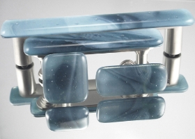 Marine Handmade Glass Knob and Pull Cabinet Hardware glass knobs, glass pulls, cabinet hardware, glass drawer pulls, marine, blue, home, decor