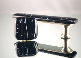 Midnight Handmade Glass Cabinet Hardware 