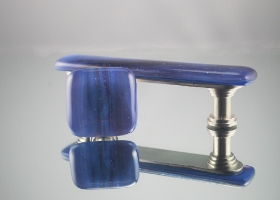 Purple Mountains Handmade Glass Cabinet Hardware glass knobs, glass pulls, cabinet hardware, glass drawer pulls, purple, mountain, home, decor, style