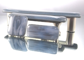 Storm Clouds Handmade Glass Cabinet Hardware 